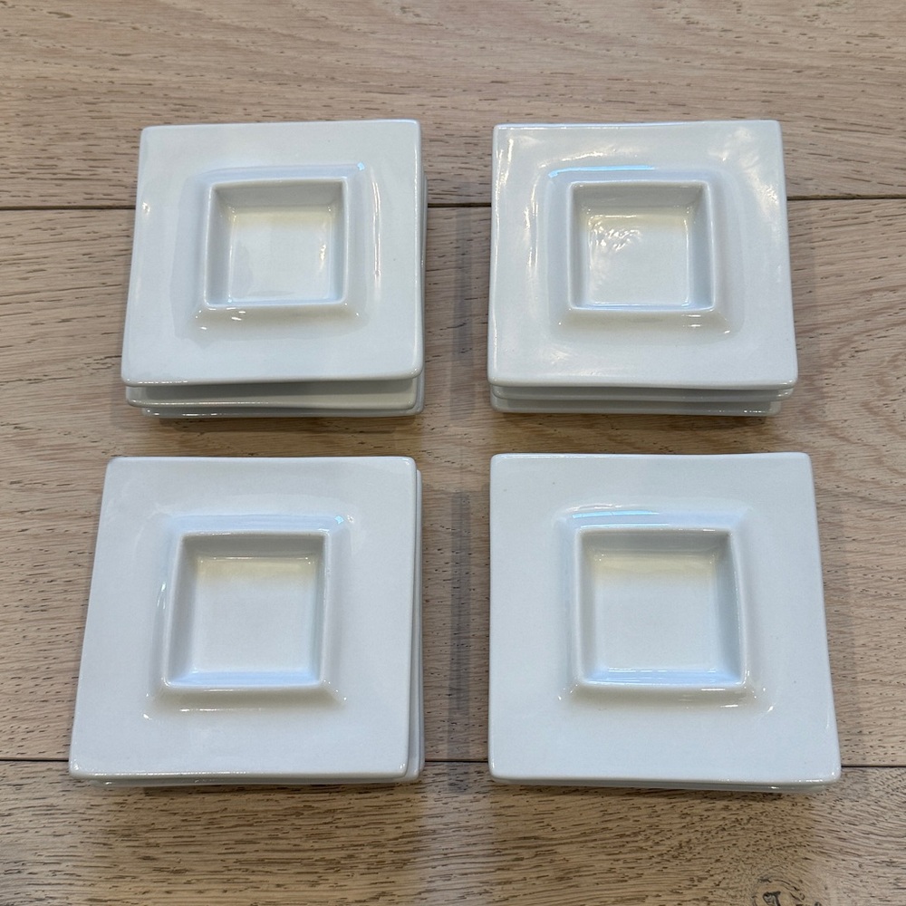 Crate & Barrel Square Mini Dipping Dish | 12 Total
